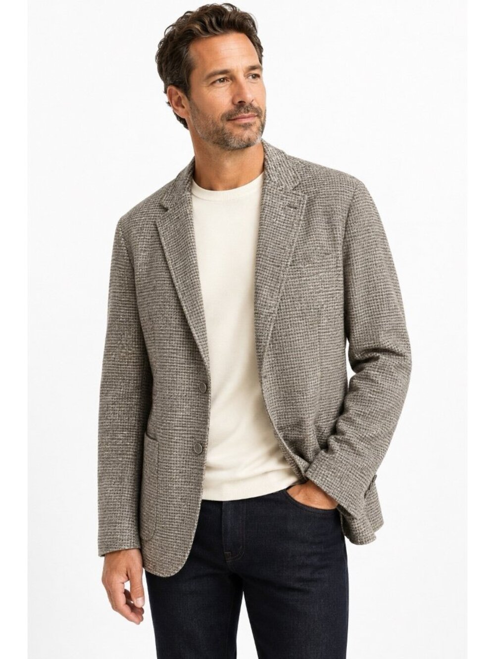 JOSEPH ABBOUD HERITAGE 50R unstructured wool blend knit blazer modern fit